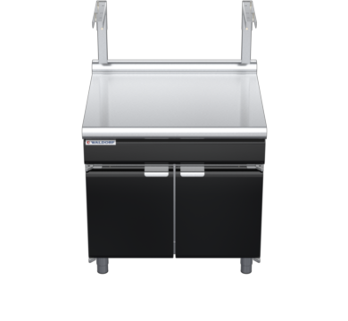 waldorf bold bt8900sl-cd-b0 900mm bench top with salamander support salamander support and low splashback