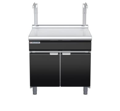 waldorf bold bt8900sl-cd-b0 900mm bench top with salamander support salamander support and low splashback