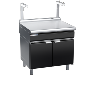 waldorf bold bt8900sl-cd-b0 900mm bench top with salamander support salamander support and low splashback