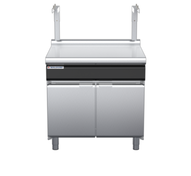 waldorf cue bt8900sl-cd-c0 900mm bench top with salamander support salamander support and low splashback