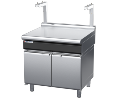 waldorf cue bt8900sl-cd-c0 900mm bench top with salamander support salamander support and low splashback