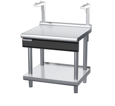 waldorf cue bt8900sl-ls-c0 900mm bench top with salamander support salamander support and low splashback