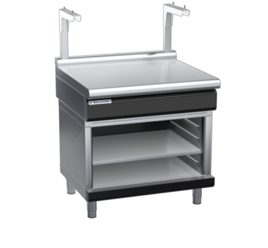 waldorf bold bt8900sl-ob-b0 900mm bench top with salamander support salamander support and low splashback