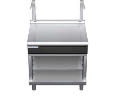 waldorf cue bt8900sl-ob-c0 900mm bench top with salamander support salamander support and low splashback