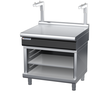 waldorf cue bt8900sl-ob-c0 900mm bench top with salamander support salamander support and low splashback