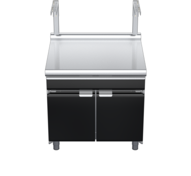waldorf bold bt8900sldrw-cd-b0 900mm bench top with salamander support and drawer salamander support and low splashback