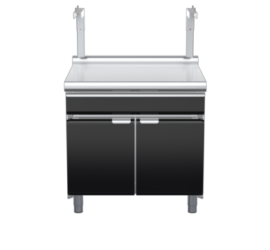 waldorf bold bt8900sldrw-cd-b0 900mm bench top with salamander support and drawer salamander support and low splashback
