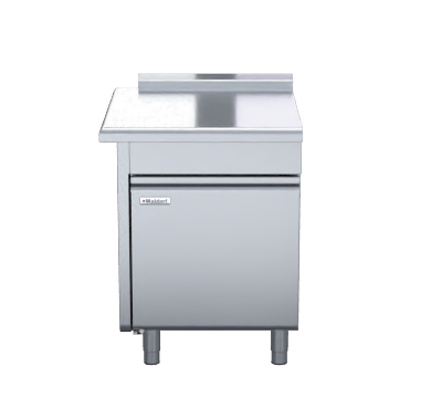 waldorf 800 series btl8700-cd-lh - 700mm bench top low back version - cabinet base with fixed front panel