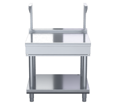 waldorf 800 series btl8900s-ls - 900mm bench top with salamander support low back version  leg stand