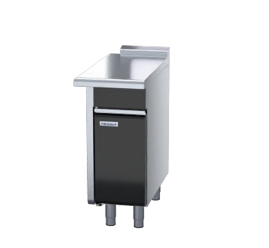 waldorf bold btlb8400-cd-lh - 400mm bench top low back version - cabinet base with fixed front panel