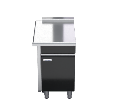 waldorf bold btlb8550-cd-lh - 550mm bench top low back version - cabinet base with fixed front panel