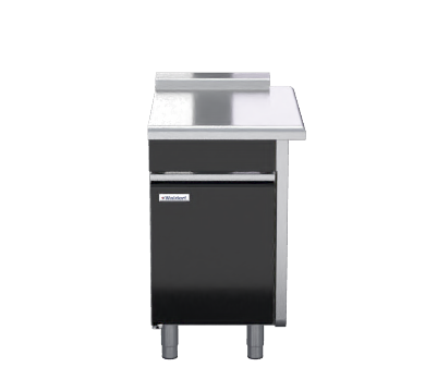 waldorf bold btlb8550-cd-rh - 550mm bench top low back version - cabinet base with fixed front panel