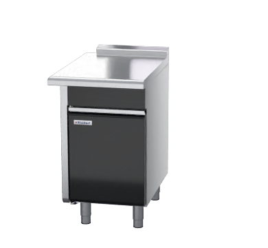 waldorf bold btlb8550-cd-lh - 550mm bench top low back version - cabinet base with fixed front panel