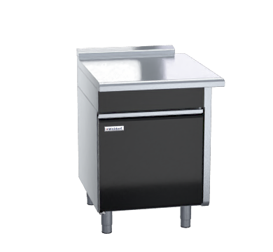 waldorf bold btlb8700-cd-rh - 700mm bench top low back version - cabinet base with fixed front panel