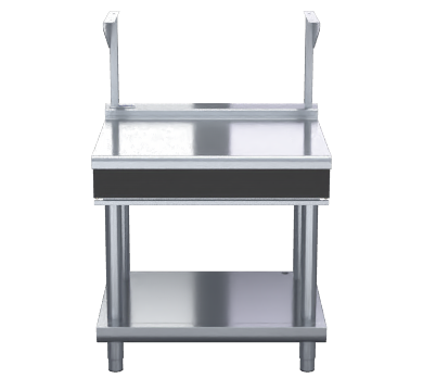 waldorf bold btlb8900s-ls - 900mm bench top with salamander support low back version - leg stand