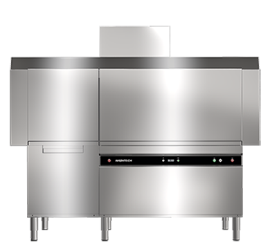 washtech cde180 - 180 rack per hour conveyor dishwasher