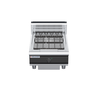 waldorf cue ch8600edh-b-c0 600mm electric chargrill / barbecue bench model with high splashback