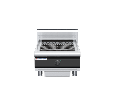 waldorf cue ch8600edh-b-c0 600mm electric chargrill / barbecue bench model with high splashback