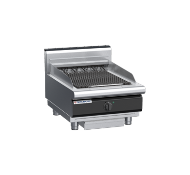 waldorf cue ch8600edh-b-c0 600mm electric chargrill / barbecue bench model with high splashback