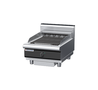 waldorf cue ch8600edh-b-c0 600mm electric chargrill / barbecue bench model with high splashback