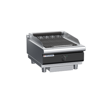 waldorf cue ch8600edl-b-c0 600mm electric chargrill / barbecue bench model with low splashback