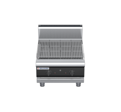 waldorf cue ch8600gh-b-c0 600mm gas chargrill / barbecue bench model with high splashback