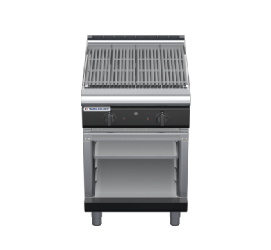 waldorf bold ch8600gl-cb-b0 600mm gas chargrill / barbecue on cabinet base with low splashback
