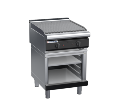 waldorf bold ch8600gl-cb-b0 600mm gas chargrill / barbecue on cabinet base with low splashback