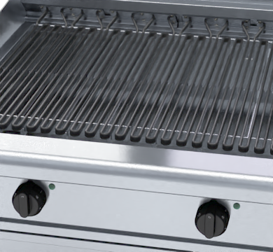 waldorf 800 series ch8900ed-b - 900mm electric chargrill low back version - bench model