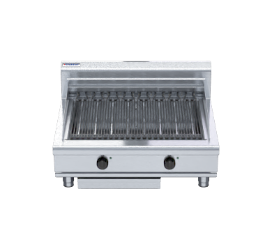 waldorf 800 series ch8900ed-b - 900mm electric chargrill low back version - bench model