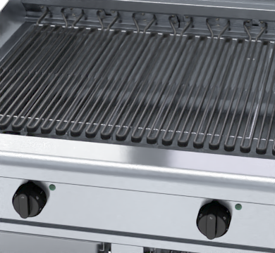 waldorf 800 series ch8900ed-cb - 900mm electric chargrill low back version - cabinet base