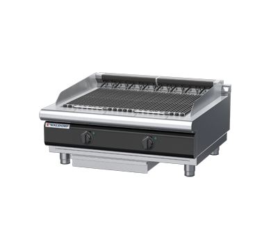 waldorf cue ch8900edl-b-c0 900mm electric chargrill / barbecue bench model with low splashback