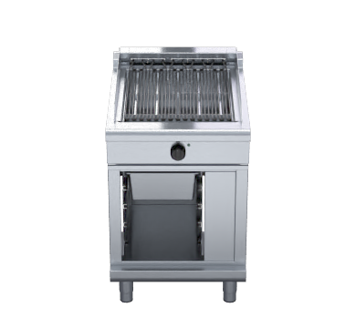 waldorf 800 series chl8600ed-cb - 600mm electric chargrill low back version - cabinet base