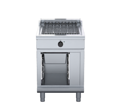 waldorf 800 series chl8600ed-cb - 600mm electric chargrill low back version - cabinet base