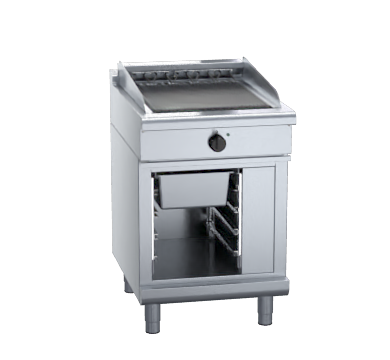 waldorf 800 series chl8600ed-cb - 600mm electric chargrill low back version - cabinet base