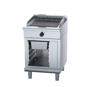 waldorf 800 series chl8600ed-cb - 600mm electric chargrill low back version - cabinet base