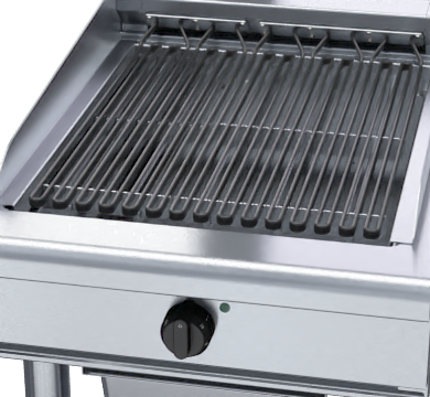 waldorf 800 series chl8600ed-ls - 600mm electric chargrill low back version - leg stand