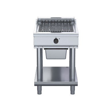 waldorf 800 series chl8600ed-ls - 600mm electric chargrill low back version - leg stand