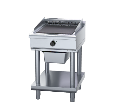 waldorf 800 series chl8600ed-ls - 600mm electric chargrill low back version - leg stand