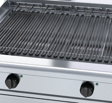 waldorf 800 series chl8900ed-b - 900mm electric chargrill low back version - bench model