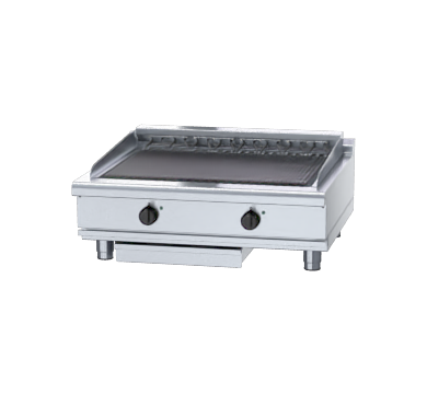 waldorf 800 series chl8900ed-b - 900mm electric chargrill low back version - bench model