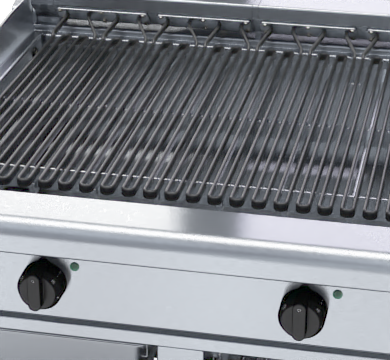 waldorf 800 series chl8900ed-cb - 900mm electric chargrill low back version - cabinet base