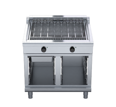 waldorf 800 series chl8900ed-cb - 900mm electric chargrill low back version - cabinet base