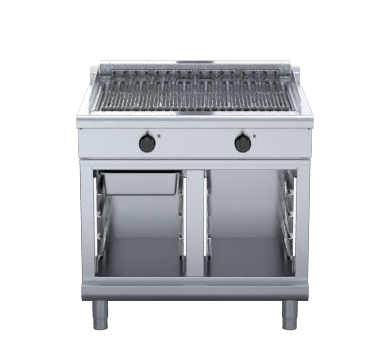 waldorf 800 series chl8900ed-cb - 900mm electric chargrill low back version - cabinet base