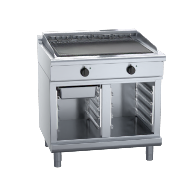 waldorf 800 series chl8900ed-cb - 900mm electric chargrill low back version - cabinet base