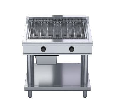 waldorf 800 series chl8900ed-ls - 900mm electric chargrill low back version - leg stand