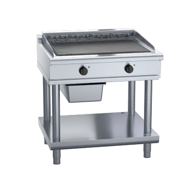 waldorf 800 series chl8900ed-ls - 900mm electric chargrill low back version - leg stand