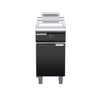 waldorf bold cs8450el-b0 450mm electric chip scuttle with low splashback