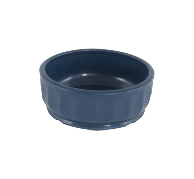 aladdin temp-rite dm104e - 5oz / 150ml dimensions high heat round bowl  - evening blue