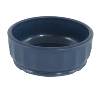aladdin temp-rite dm104e - 5oz / 150ml dimensions high heat round bowl  - evening blue